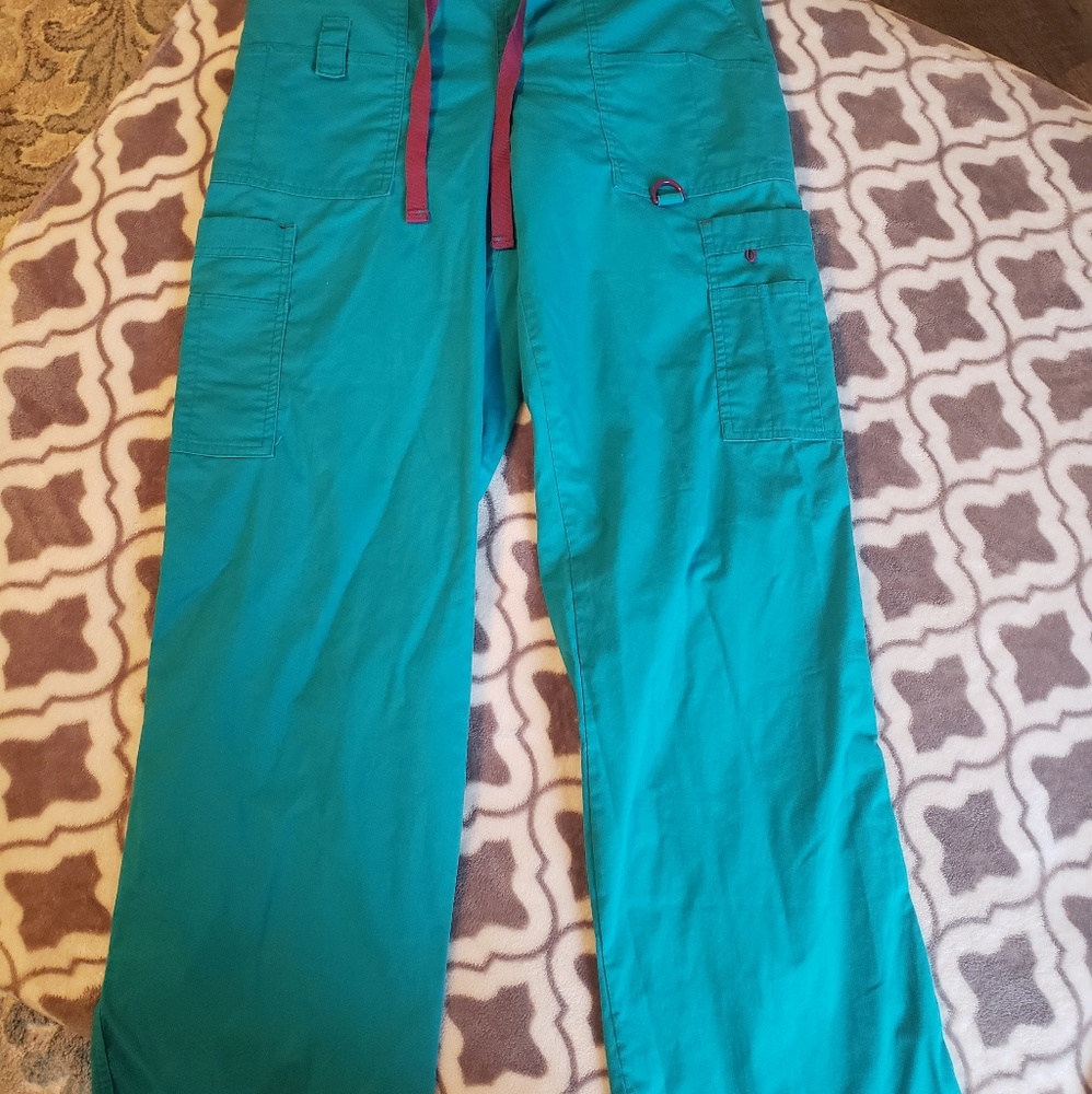 Teal Med Couture Medium Scrub Pants
